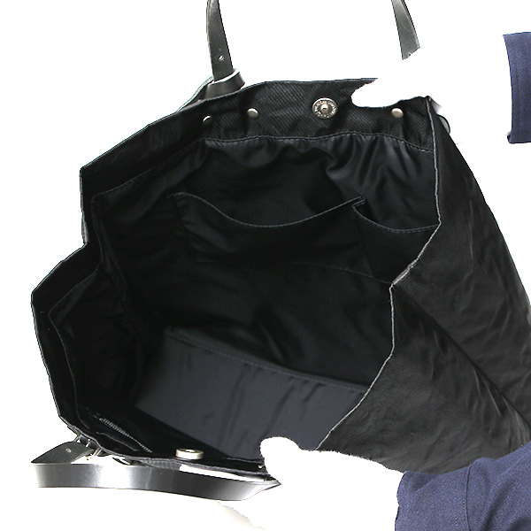  トートバッグ おしゃれ トート 薄型 シンプル レディース メンズ ハンドル長さ調整可能 肩掛け 軽い 革 ブラック 黒 黒色 カジュアル A4サイズ バッグ ブランド 国産 アルミナイロン トート AB557 BEAU DESSIN(ボーデッサン)