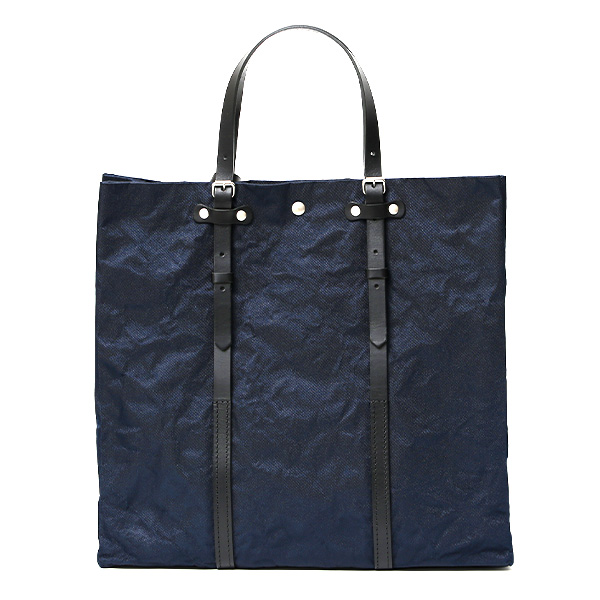  トートバッグ おしゃれ トート 薄型 シンプル レディース メンズ ハンドル長さ調整可能 肩掛け 軽い 革 ブルー ネイビー 青色 カジュアル A4サイズ バッグ ブランド 国産 アルミナイロン トート AB557 BEAU DESSIN(ボーデッサン)