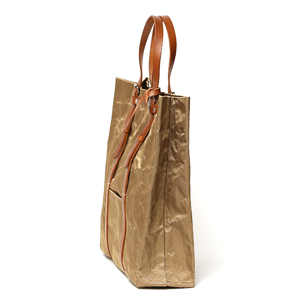  トートバッグ おしゃれ トート 薄型 シンプル レディース メンズ ハンドル長さ調整可能 肩掛け 軽い 革 ベージュ 肌色 カジュアル A4サイズ バッグ ブランド 国産 アルミナイロン トート AB557 BEAU DESSIN(ボーデッサン)