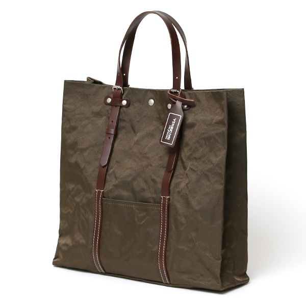 トートバッグ おしゃれ トート 薄型 シンプル レディース メンズ ハンドル長さ調整可能 肩掛け 軽い 革 グリーン 緑色 カジュアル A4サイズ バッグ ブランド 国産 アルミナイロン トート AB557 BEAU DESSIN(ボーデッサン)