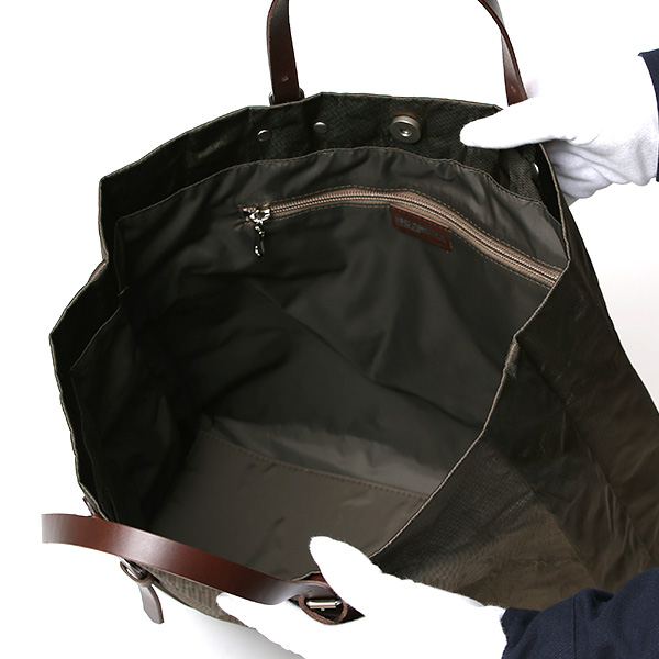 トートバッグ おしゃれ トート 薄型 シンプル レディース メンズ ハンドル長さ調整可能 肩掛け 軽い 革 グリーン 緑色 カジュアル A4サイズ バッグ ブランド 国産 アルミナイロン トート AB557 BEAU DESSIN(ボーデッサン)