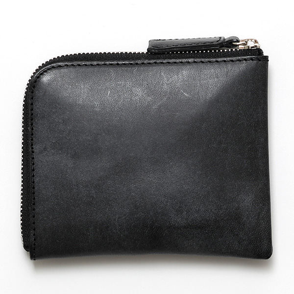 財布 本革 メンズ 二つ折り財布 日本製 レザーウォレット コンパクト 小銭入れあり おしゃれ 革 おさいふ ブラック 黒 黒色 L-ZIP 2つ折 カード入れ 束入れ プレゼント ロロマレザー 国産 ブランド ボーデッサン(BEAU DESSIN)
