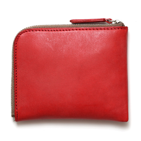  財布 本革 メンズ 二つ折り財布 日本製 レザーウォレット コンパクト 小銭入れあり おしゃれ 革 おさいふ レッド ワイン 赤色 L-ZIP 2つ折 カード入れ 束入れ プレゼント ロロマレザー 国産 ブランド ボーデッサン(BEAU DESSIN)