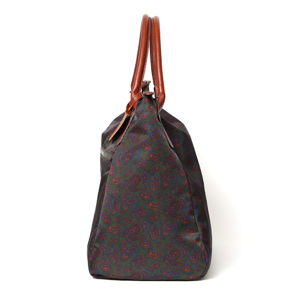  トートバッグ ナイロン ペイズリー 総柄 かばん 軽い ボストン トート 大容量 リモンタナイロン 日本製 グリーン 緑色 おしゃれ シンプル 高級感 上品 バッグ 革 男性 女性 ブランド ボーデッサン(BEAU DESSIN) DP1822