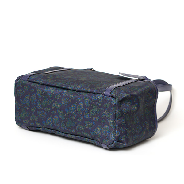  ボストンバッグ 小さめ ナイロン 軽い メンズ トートバッグ ボストンバッグ トートボストン レディース ペイズリー柄 総柄 ブランド ブルー ネイビー 青色 イタリア リモンタナイロン 旅行 おしゃれ プレゼント 日本製 ボーデッサン(BEAU DESSIN) DP1824