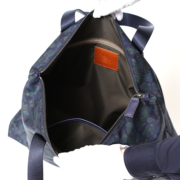  トートバッグ ナイロン 薄マチ 軽い トート メンズ ペイズリー柄 リモンタナイロン シンプル ブランド  ブルー ネイビー 青色 おしゃれ トート カジュアル かばん ビジネス プレゼント 国産 ボーデッサン(BEAU DESSIN) DP2479