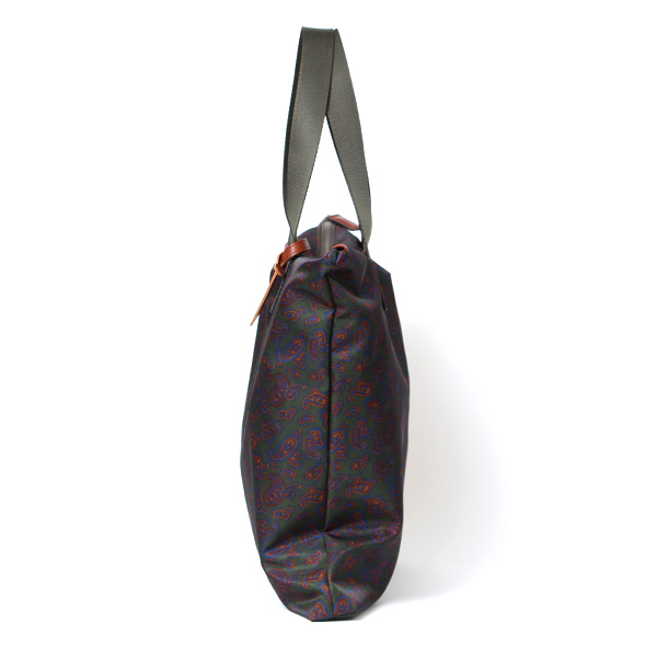  トートバッグ ナイロン 薄マチ 軽い トート メンズ ペイズリー柄 リモンタナイロン シンプル ブランド  グリーン 緑色 おしゃれ トート カジュアル かばん ビジネス プレゼント 国産 ボーデッサン(BEAU DESSIN) DP2479