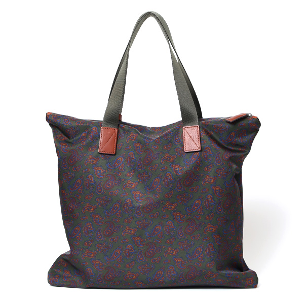  トートバッグ ナイロン 薄マチ 軽い トート メンズ ペイズリー柄 リモンタナイロン シンプル ブランド  グリーン 緑色 おしゃれ トート カジュアル かばん ビジネス プレゼント 国産 ボーデッサン(BEAU DESSIN) DP2479