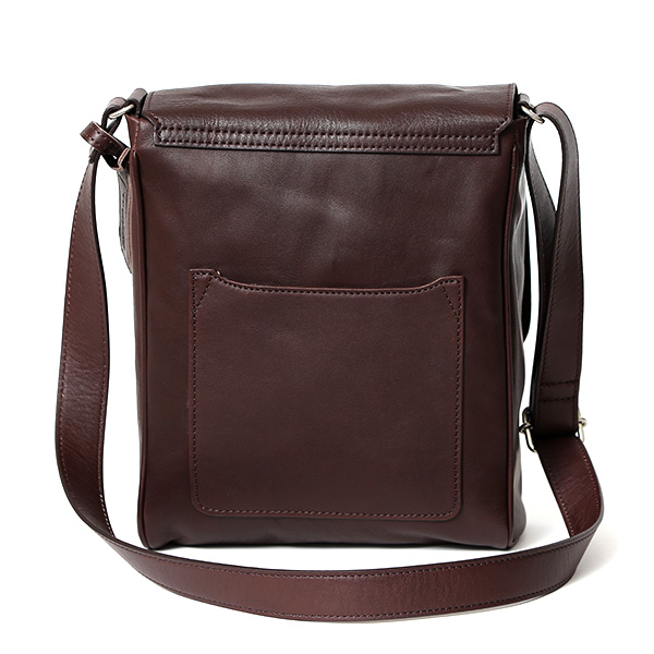 メッセンジャーバッグ 革 ショルダーバッグ レザー おしゃれ 丈夫 コンパクト 本革 メンズ 鞄 コンパクト ダークブラウン ブラウン 茶 茶色 フラップ付き 斜め掛け かばん ギフト ブランド 高級 日本製 ボーデッサン(BEAU DESSIN) PK2943