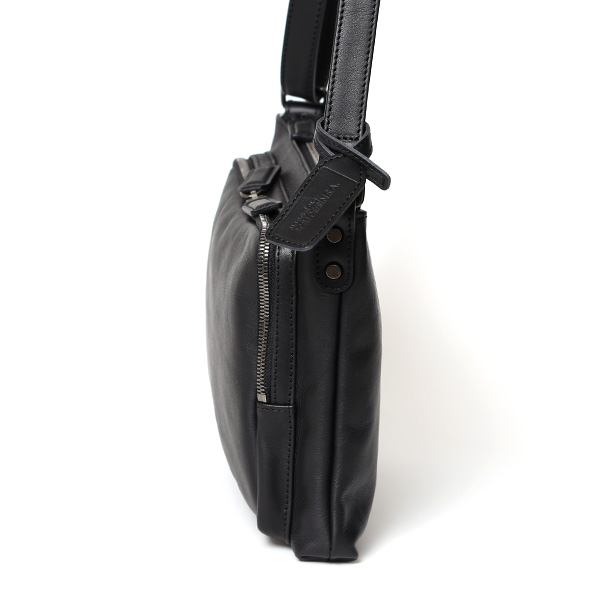 ショルダーバッグ 革 メンズ レザー 斜め掛け メッセンジャーバッグ 薄マチ レディース サコッシュ 鞄 ブラック 黒 黒色 プレゼント 男性 丈夫 軽い 30代 40代 50代 普段使い 送料無料 ボーデッサン(BEAU DESSIN) PK2945