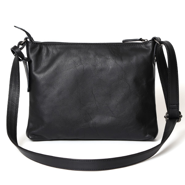 ショルダーバッグ 革 メンズ レザー 斜め掛け メッセンジャーバッグ 薄マチ レディース サコッシュ 鞄 ブラック 黒 黒色 プレゼント 男性 丈夫 軽い 30代 40代 50代 普段使い 送料無料 ボーデッサン(BEAU DESSIN) PK2945