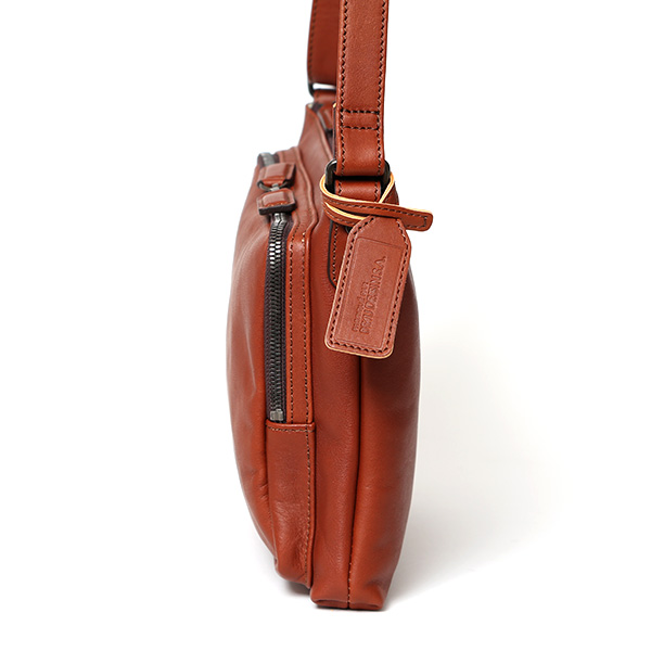 ショルダーバッグ 革 メンズ レザー 斜め掛け メッセンジャーバッグ 薄マチ レディース サコッシュ 鞄 ブラウン 茶 茶色 プレゼント 男性 丈夫 軽い 30代 40代 50代 普段使い 送料無料 ボーデッサン(BEAU DESSIN) PK2945