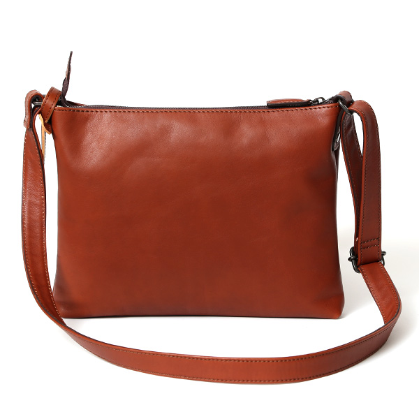 ショルダーバッグ 革 メンズ レザー 斜め掛け メッセンジャーバッグ 薄マチ レディース サコッシュ 鞄 ブラウン 茶 茶色 プレゼント 男性 丈夫 軽い 30代 40代 50代 普段使い 送料無料 ボーデッサン(BEAU DESSIN) PK2945