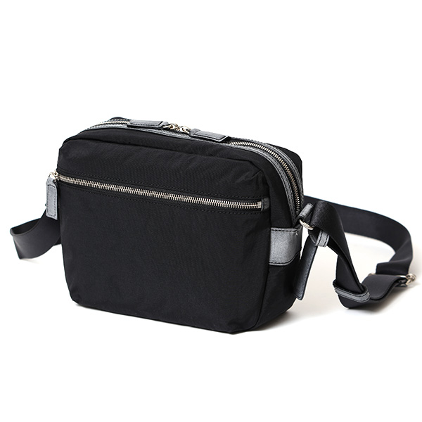 ショルダーバッグ ナイロン 軽い メンズ 大容量 A5 おしゃれ 日本製 シンプル コンパクト カジュアル ブラック 黒 黒色 斜めがけ ボディバッグ レザー 国産 男性 女性 ギフト ブランド ボーデッサン(BEAU DESSIN) ZC1827