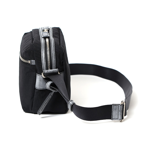 ショルダーバッグ ナイロン 軽い メンズ 大容量 A5 おしゃれ 日本製 シンプル コンパクト カジュアル ブラック 黒 黒色 斜めがけ ボディバッグ レザー 国産 男性 女性 ギフト ブランド ボーデッサン(BEAU DESSIN) ZC1827