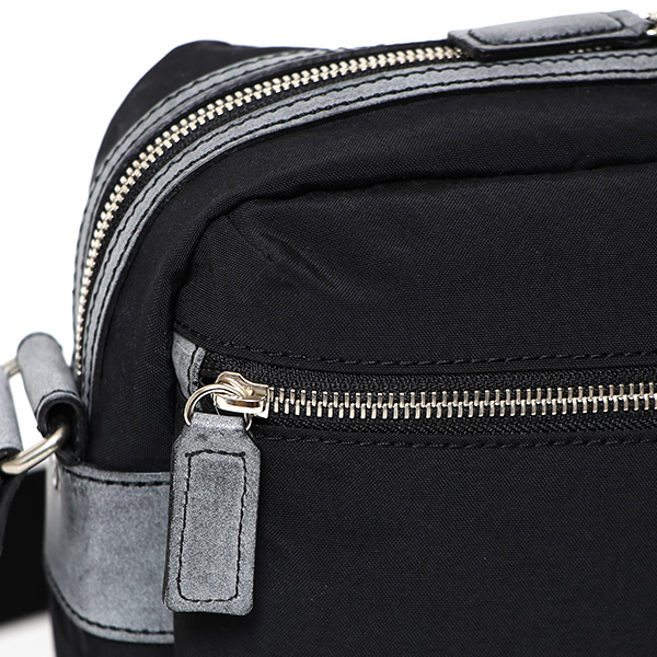 ショルダーバッグ ナイロン 軽い メンズ 大容量 A5 おしゃれ 日本製 シンプル コンパクト カジュアル ブラック 黒 黒色 斜めがけ ボディバッグ レザー 国産 男性 女性 ギフト ブランド ボーデッサン(BEAU DESSIN) ZC1827