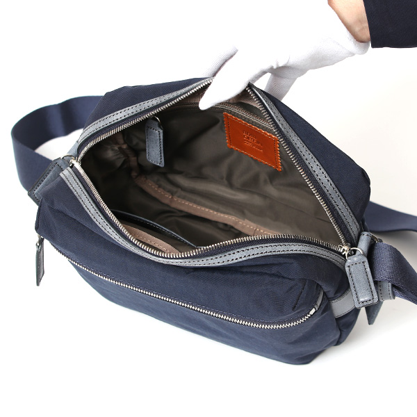 ショルダーバッグ ナイロン 軽い メンズ 大容量 A5 おしゃれ 日本製 シンプル コンパクト カジュアル ブルー ネイビー 青色 斜めがけ ボディバッグ レザー 国産 男性 女性 ギフト ブランド ボーデッサン(BEAU DESSIN) ZC1827
