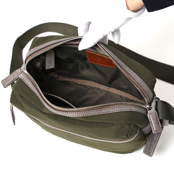 ショルダーバッグ ナイロン 軽い メンズ 大容量 A5 おしゃれ 日本製 シンプル コンパクト カジュアル グリーン 緑色 斜めがけ ボディバッグ レザー 国産 男性 女性 ギフト ブランド ボーデッサン(BEAU DESSIN) ZC1827