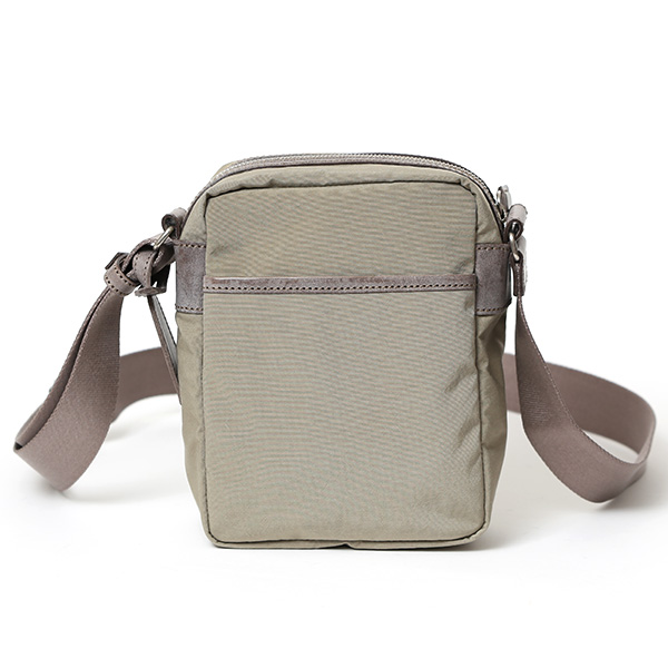 ミニショルダー バッグ 縦型 レディース メンズ ナイロン サコッシュ 軽量 斜め掛け バッグ 小さめ 革 鞄 ベージュ 肌色 ショルダーバッグ 男女兼用 スマホポーチ ギフト ブランド 日本製 ボーデッサン(BEAU DESSIN) ZC2929