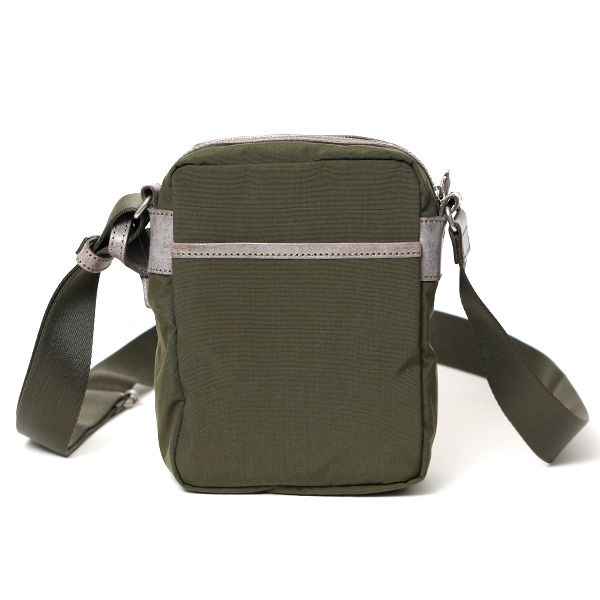 ミニショルダー バッグ 縦型 レディース メンズ ナイロン サコッシュ 軽量 斜め掛け バッグ 小さめ 革 鞄 グリーン 緑色 ショルダーバッグ 男女兼用 スマホポーチ ギフト ブランド 日本製 ボーデッサン(BEAU DESSIN) ZC2929