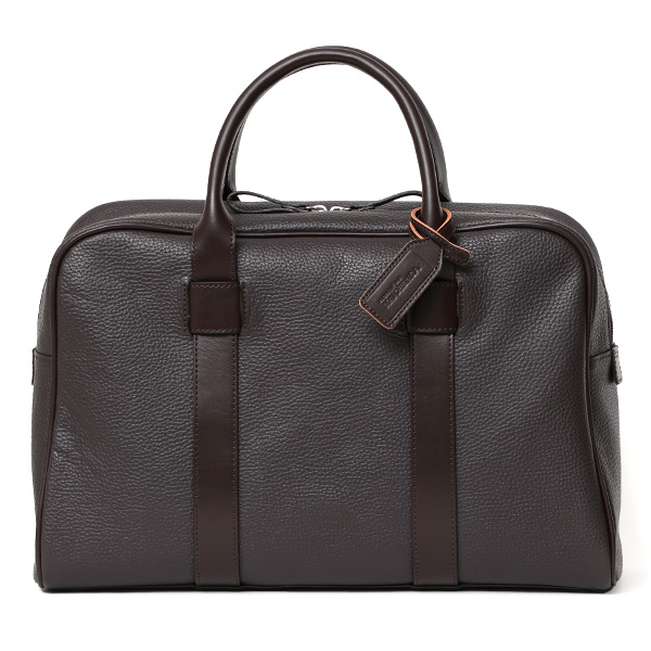 ボーデッサン(BEAU DESSIN) フルタンニン鞣し シュリンクレザー ブリーフケース ダークブラウン