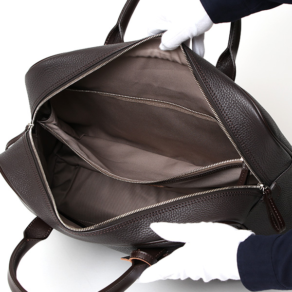 日本製 ビジネスバッグ メンズ ブリーフケース 本革 レザー 軽量 A4 ダークブラウン ブラウン 茶 茶色 手持ち シンプル カバン フルタンニン鞣し ブランド 鞄 経年変化 味わい 高級 おしゃれ 通勤 男性 ショルダーベルト無し ボーデッサン(BEAU DESSIN)