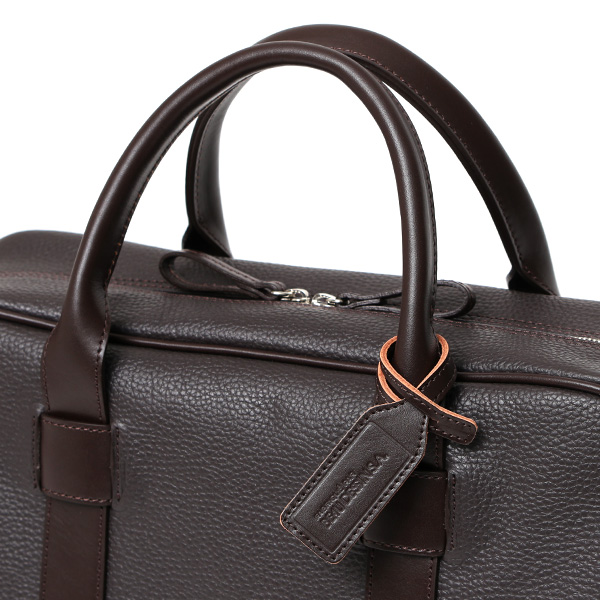 日本製 ビジネスバッグ メンズ ブリーフケース 本革 レザー 軽量 A4 ダークブラウン ブラウン 茶 茶色 手持ち シンプル カバン フルタンニン鞣し ブランド 鞄 経年変化 味わい 高級 おしゃれ 通勤 男性 ショルダーベルト無し ボーデッサン(BEAU DESSIN)