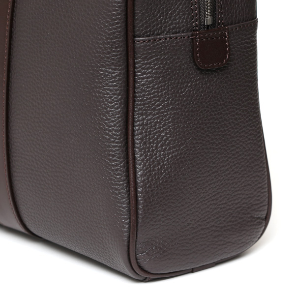 日本製 ビジネスバッグ メンズ ブリーフケース 本革 レザー 軽量 A4 ダークブラウン ブラウン 茶 茶色 手持ち シンプル カバン フルタンニン鞣し ブランド 鞄 経年変化 味わい 高級 おしゃれ 通勤 男性 ショルダーベルト無し ボーデッサン(BEAU DESSIN)