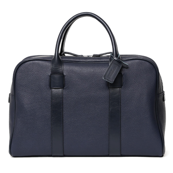 ボーデッサン(BEAU DESSIN) フルタンニン鞣し シュリンクレザー ブリーフケース ネイビー