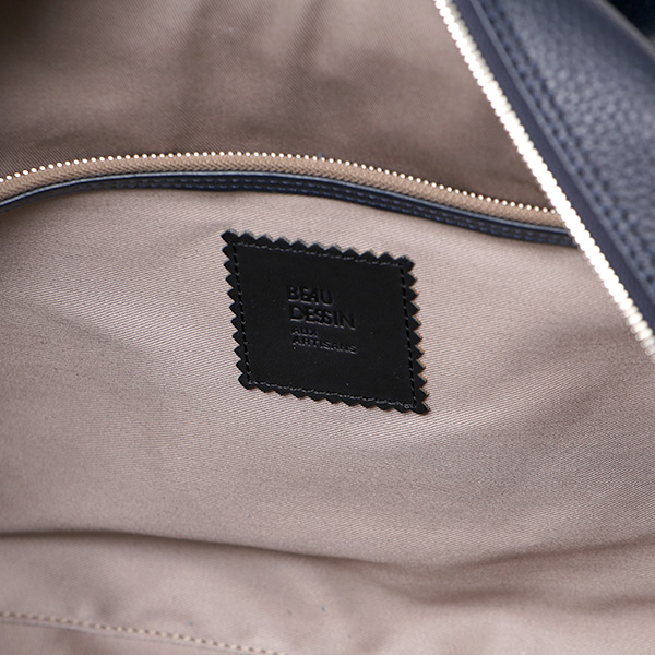 日本製 ビジネスバッグ メンズ ブリーフケース 本革 レザー 軽量 A4 ブルー ネイビー 青色 手持ち シンプル カバン フルタンニン鞣し ブランド 鞄 経年変化 味わい 高級 おしゃれ 通勤 男性 ショルダーベルト無し ボーデッサン(BEAU DESSIN)