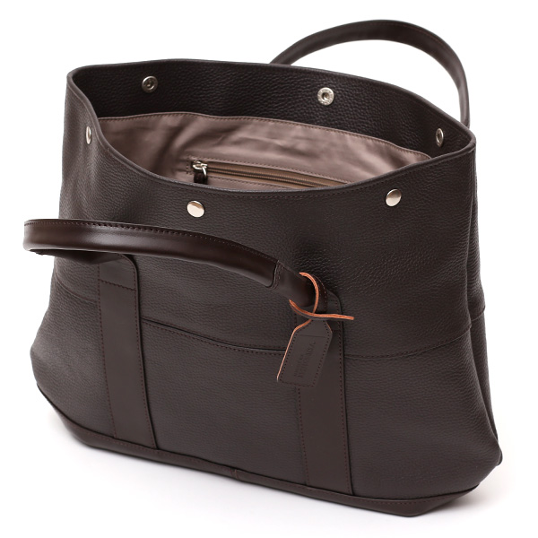 日本製 トートバッグ メンズ ビジネスバッグ 本革 レザー 軽量 A4 ダークブラウン ブラウン 茶 茶色 肩掛け シンプル カバン フルタンニン鞣し ブランド 鞄 経年変化 味わい 高級 おしゃれ 通勤 男性 仕事 ボーデッサン(BEAU DESSIN)