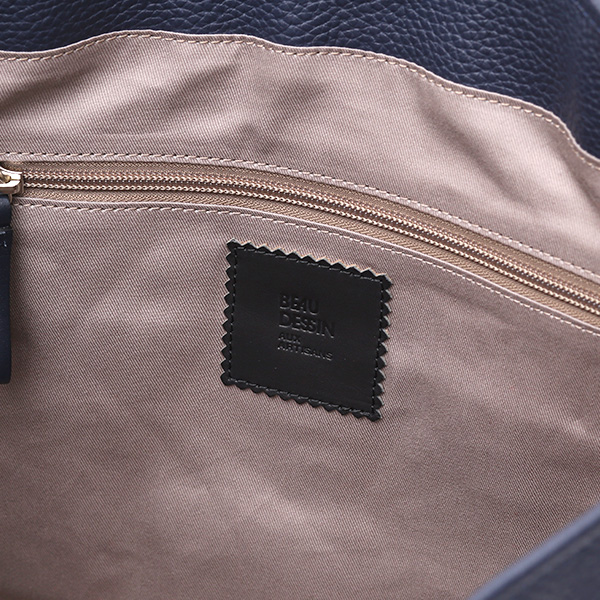 日本製 トートバッグ メンズ ビジネスバッグ 本革 レザー 軽量 A4 ブルー ネイビー 青色 肩掛け シンプル カバン フルタンニン鞣し ブランド 鞄 経年変化 味わい 高級 おしゃれ 通勤 男性 仕事 ボーデッサン(BEAU DESSIN)