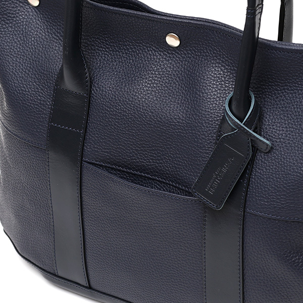 日本製 トートバッグ メンズ ビジネスバッグ 本革 レザー 軽量 A4 ブルー ネイビー 青色 肩掛け シンプル カバン フルタンニン鞣し ブランド 鞄 経年変化 味わい 高級 おしゃれ 通勤 男性 仕事 ボーデッサン(BEAU DESSIN)