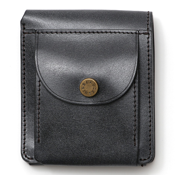 ボーデッサン(BEAU DESSIN) ロロマ レザー ミニ財布 ブラック