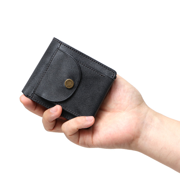 ボーデッサン(BEAU DESSIN) 本革 ミニ財布 二つ折り 日本製 レザー 財布 ブラック 黒 黒色 メンズ レディース 二つ折り フルタンニン鞣し ミニ財布 小銭入れあり 小型 小さい 国産 ブランド 男性 女性 プレゼント ユニセックス ギフト