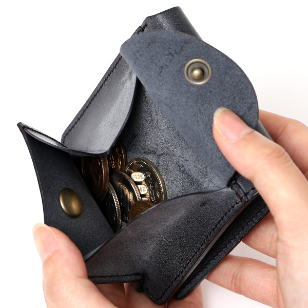 ボーデッサン(BEAU DESSIN) 本革 ミニ財布 二つ折り 日本製 レザー 財布 ブラック 黒 黒色 メンズ レディース 二つ折り フルタンニン鞣し ミニ財布 小銭入れあり 小型 小さい 国産 ブランド 男性 女性 プレゼント ユニセックス ギフト