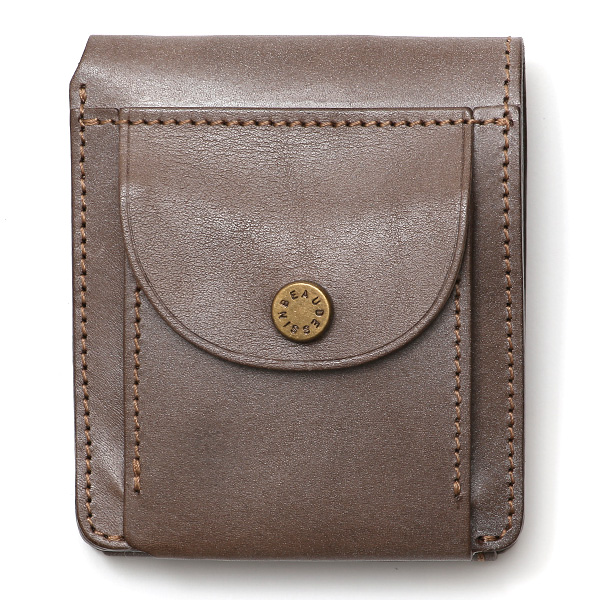 ボーデッサン(BEAU DESSIN) ロロマ レザー ミニ財布 グレー