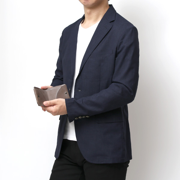  ボーデッサン(BEAU DESSIN) 本革 ミニ財布 二つ折り 日本製 レザー 財布 グレー グレイ 灰色 メンズ レディース 二つ折り フルタンニン鞣し ミニ財布 小銭入れあり 小型 小さい 国産 ブランド 男性 女性 プレゼント ユニセックス ギフト