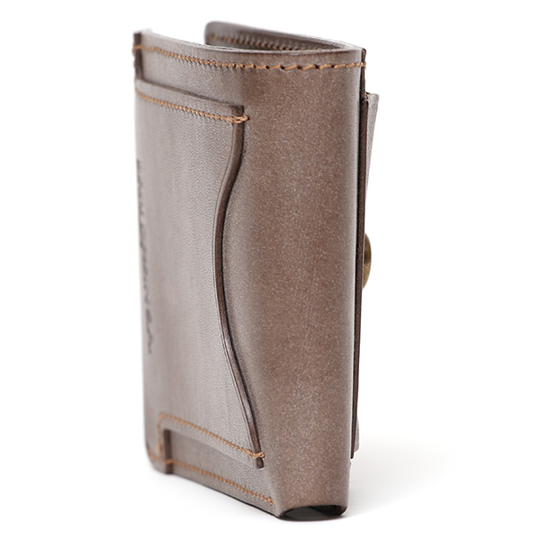  ボーデッサン(BEAU DESSIN) 本革 ミニ財布 二つ折り 日本製 レザー 財布 グレー グレイ 灰色 メンズ レディース 二つ折り フルタンニン鞣し ミニ財布 小銭入れあり 小型 小さい 国産 ブランド 男性 女性 プレゼント ユニセックス ギフト