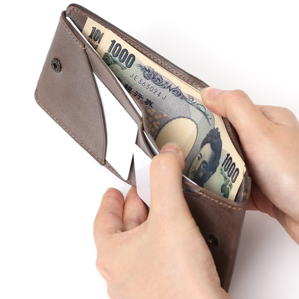  ボーデッサン(BEAU DESSIN) 本革 ミニ財布 二つ折り 日本製 レザー 財布 グレー グレイ 灰色 メンズ レディース 二つ折り フルタンニン鞣し ミニ財布 小銭入れあり 小型 小さい 国産 ブランド 男性 女性 プレゼント ユニセックス ギフト