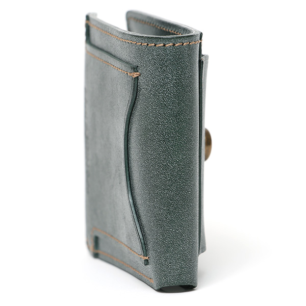  ボーデッサン(BEAU DESSIN) 本革 ミニ財布 二つ折り 日本製 レザー 財布 グリーン 緑色 メンズ レディース 二つ折り フルタンニン鞣し ミニ財布 小銭入れあり 小型 小さい 国産 ブランド 男性 女性 プレゼント ユニセックス ギフト