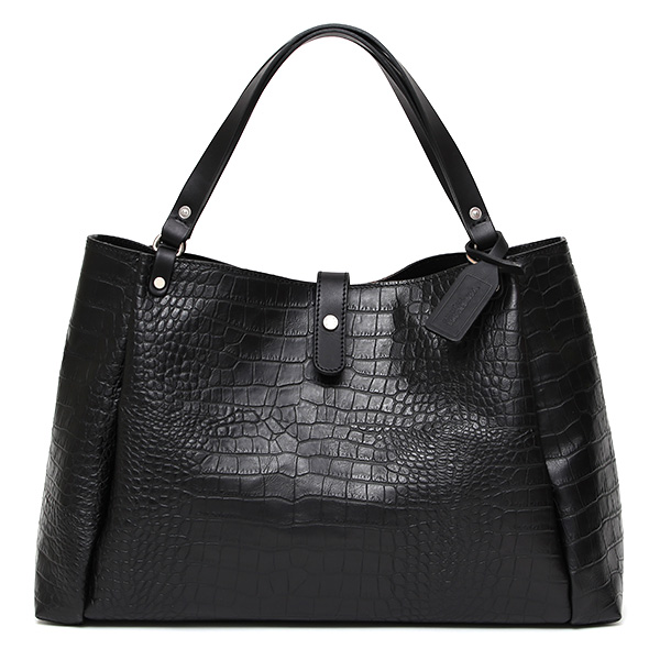 クロコ 型押し トートバッグ メンズ 本革 レザー 日本製 ブランド 軽量 ブラック 黒 黒色 ビジネスバッグ ビジネストート オフィスカジュアル A4 ワニ革 クロコダイル 金型押し レディース ユニセックス 男性 女性 ボーデッサン(BEAU DESSIN)