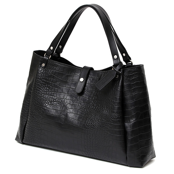 クロコ 型押し トートバッグ メンズ 本革 レザー 日本製 ブランド 軽量 ブラック 黒 黒色 ビジネスバッグ ビジネストート オフィスカジュアル A4 ワニ革 クロコダイル 金型押し レディース ユニセックス 男性 女性 ボーデッサン(BEAU DESSIN)