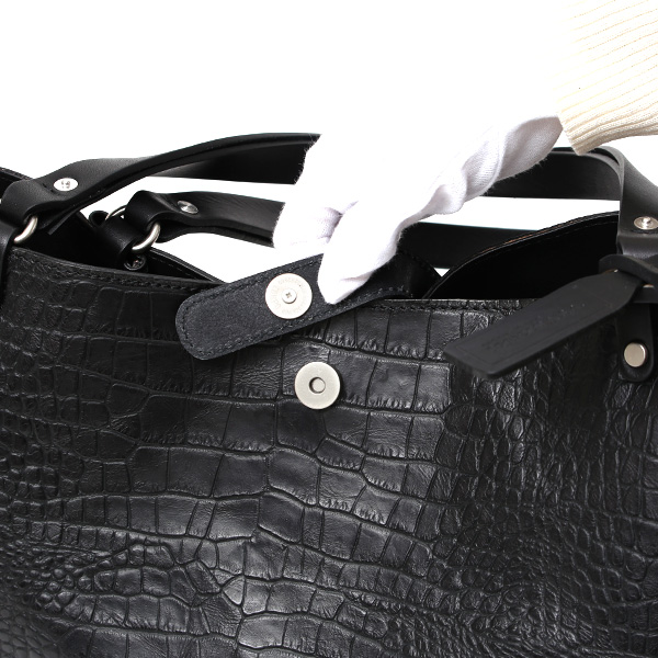 クロコ 型押し トートバッグ メンズ 本革 レザー 日本製 ブランド 軽量 ブラック 黒 黒色 ビジネスバッグ ビジネストート オフィスカジュアル A4 ワニ革 クロコダイル 金型押し レディース ユニセックス 男性 女性 ボーデッサン(BEAU DESSIN)