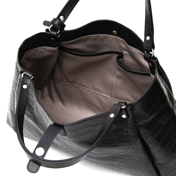 クロコ 型押し トートバッグ メンズ 本革 レザー 日本製 ブランド 軽量 ブラック 黒 黒色 ビジネスバッグ ビジネストート オフィスカジュアル A4 ワニ革 クロコダイル 金型押し レディース ユニセックス 男性 女性 ボーデッサン(BEAU DESSIN)