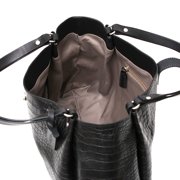 クロコ 型押し トートバッグ メンズ 本革 レザー 日本製 ブランド 軽量 ブラック 黒 黒色 ビジネスバッグ ビジネストート オフィスカジュアル A4 ワニ革 クロコダイル 金型押し レディース ユニセックス 男性 女性 ボーデッサン(BEAU DESSIN)