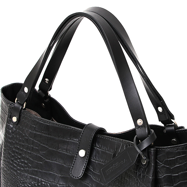 クロコ 型押し トートバッグ メンズ 本革 レザー 日本製 ブランド 軽量 ブラック 黒 黒色 ビジネスバッグ ビジネストート オフィスカジュアル A4 ワニ革 クロコダイル 金型押し レディース ユニセックス 男性 女性 ボーデッサン(BEAU DESSIN)