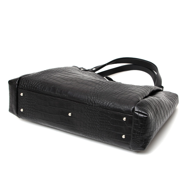 クロコ 型押し トートバッグ メンズ 本革 レザー 日本製 ブランド 軽量 ブラック 黒 黒色 ビジネスバッグ ビジネストート オフィスカジュアル A4 ワニ革 クロコダイル 金型押し レディース ユニセックス 男性 女性 ボーデッサン(BEAU DESSIN)