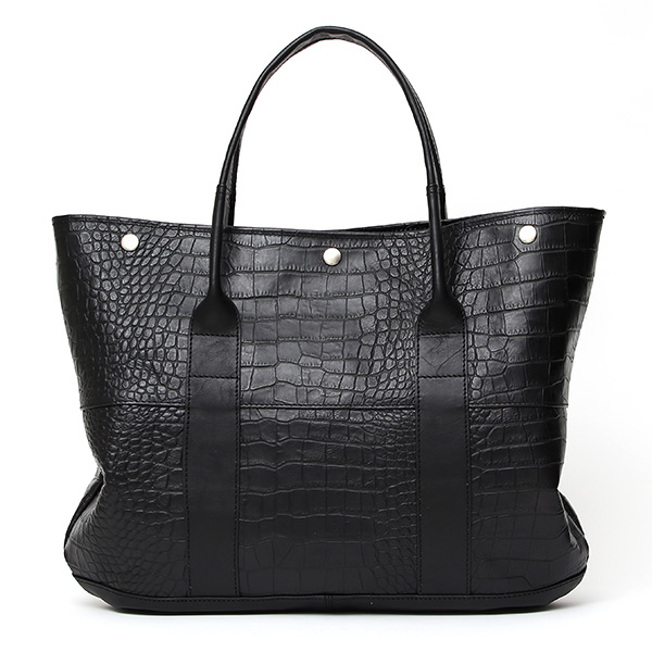 クロコ 型押し トートバッグ メンズ 本革 レザー 日本製 ブランド 軽量 ブラック 黒 黒色 ビジネスバッグ ビジネストート フォーマル スーツ A4 ワニ革 クロコダイル 金型押し レディース ユニセックス 男性 女性 ボーデッサン(BEAU DESSIN)