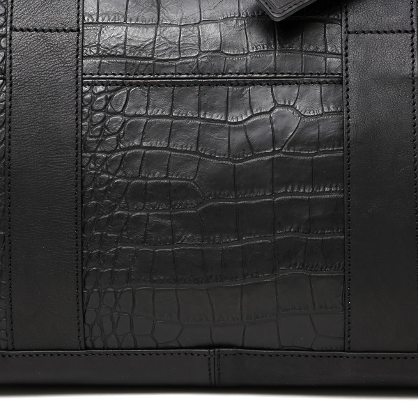 クロコ 型押し トートバッグ メンズ 本革 レザー 日本製 ブランド 軽量 ブラック 黒 黒色 ビジネスバッグ ビジネストート フォーマル スーツ A4 ワニ革 クロコダイル 金型押し レディース ユニセックス 男性 女性 ボーデッサン(BEAU DESSIN)